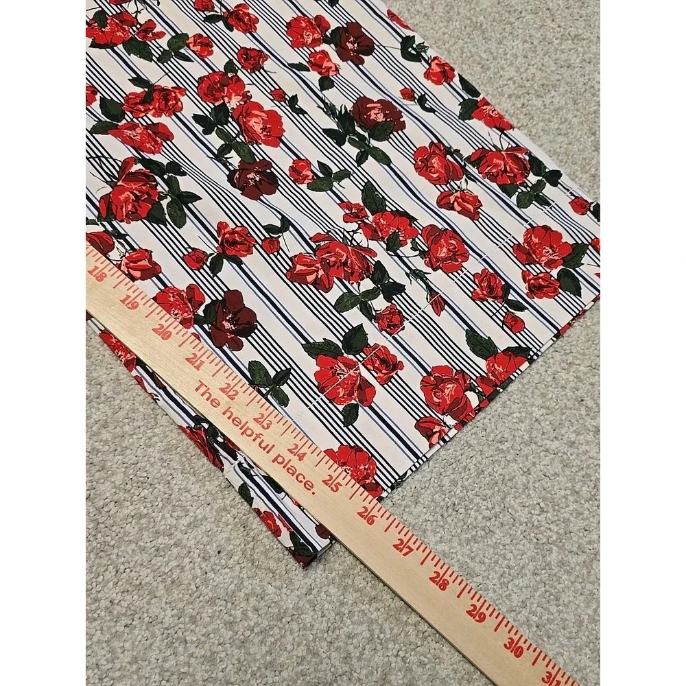 Anthropologie Maeve The Colette Cropped Wide-Leg Rose Printed Pants Sz 34 NWT - Picture 9 of 9